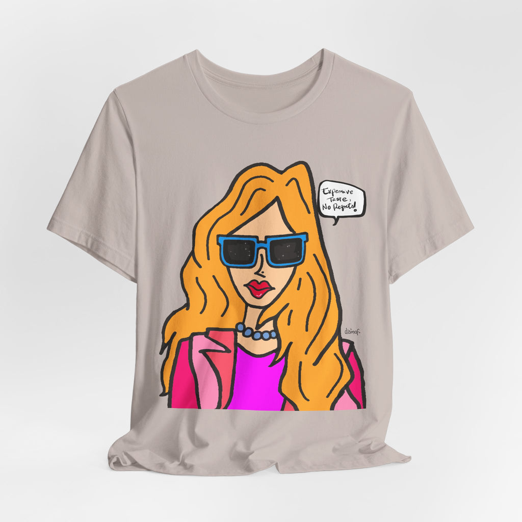 Blonde Woman with Sunglasses T-Shirt | Pop Art Illustration