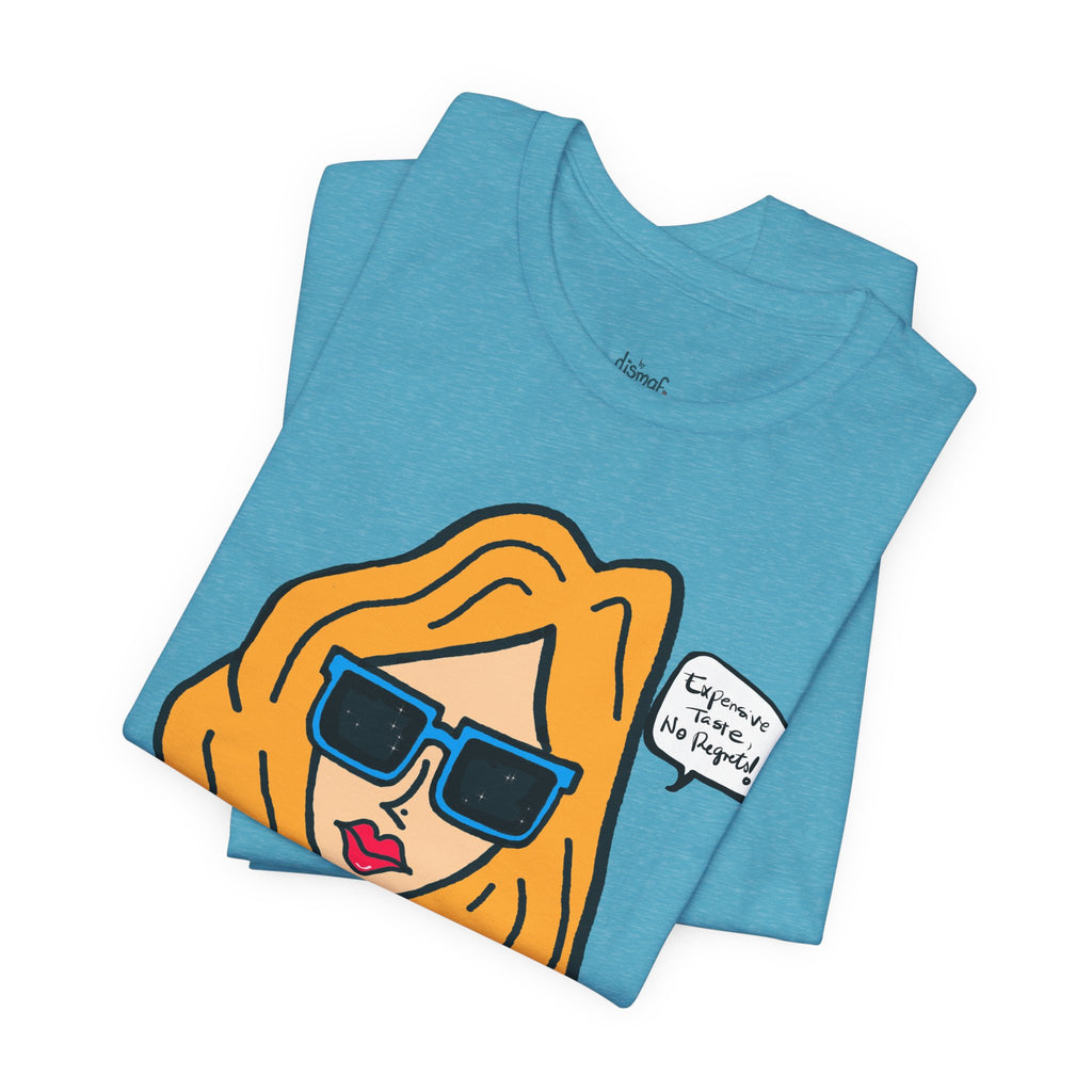 Blonde Woman with Sunglasses T-Shirt | Pop Art Illustration