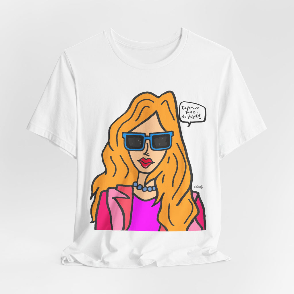 Blonde Woman with Sunglasses T-Shirt | Pop Art Illustration