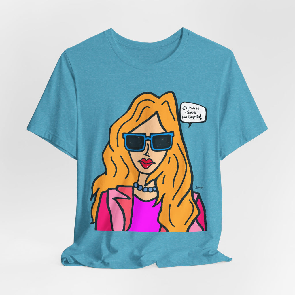 Blonde Woman with Sunglasses T-Shirt | Pop Art Illustration